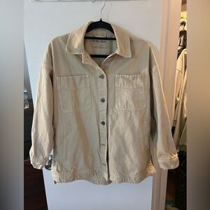 We The Free Cream Denim Jacket